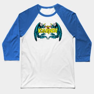 Karnov 8 Bit Pixel Art Baseball T-Shirt